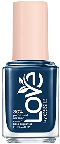 essie langanhaltender Nagellack mit cremigem Finish, Kurze Trocknungszeit und weniger Absplitterungen, Vegane Formel, LOVE by essie, Farbe: Nr. 190 walking the walk, Blau, 1 x 13,5 ml