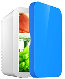 DieffematicBX Frigorifero Piccolo Portable Car Freezer 8L Mini Fridge Refrigerator Car Home Dual Use Fridge Car Cooler Heater Travel Refrigerator (Color : Blue)