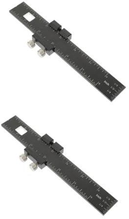 DOITOOL 2stücke Metallisches Schiebelineal Für Holzarbeiten Präzises Markierungs Und Messwerkzeug Ergonomisches Design Für Profis Und Heimwerker Langlebig Und Vielseitig Einsetzbar