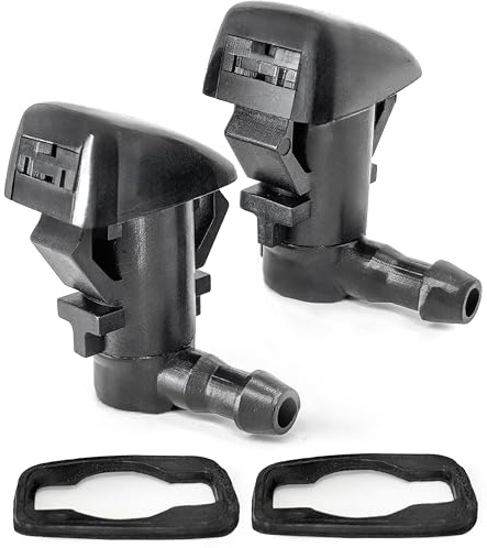 Click&Fit Windshield Washer Nozzles Compatible with Toyota Tacoma 95-04, 4Runner 96-02, Camry 87-01, Celica 90-99, Corolla 88-02, Echo 00-05, RAV4 96-05 – Wiper Washer sprayers, replases 85381-04030