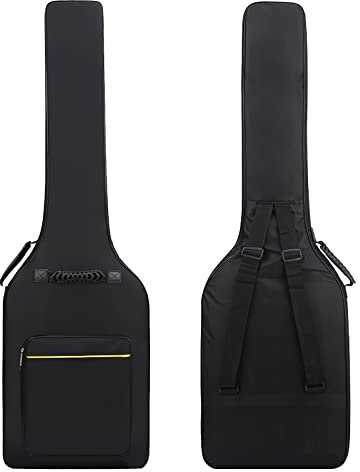 IBLUELOVER E-Gitarrentasche Wasserdicht Basstasche Dicke Gepolsterte Gitarrentasche E-Gitarre Rucksack Wasserdicht Gitarrenkoffer Bass Gig Bag mit Verstellbar Schultergurt Elektrische Gitarren Case
