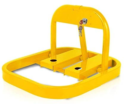 Parkplatzsperre, Parkplatzsperre, Parkplatz, Haufen schwerer Metallpoller, Parkschlösser, Safes, Interceptor, O-Lane-Parkplätze, Parkpoller