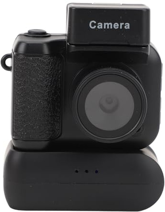 Cámara DV Pequeña HD 1080P, Mini Grabadora de Video con Pantalla a Color de 1,44 Pulgadas con Linterna Abatible, Soporte OTG, Videocámara DVR con Cámara para Pulgar para (Black)