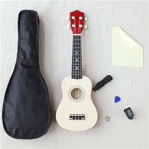 Professionelle Ukulele 21-Zoll-Ukulele Mit Vier Saiten Für Hawaii-Gitarre Für Anfänger(Wood color)