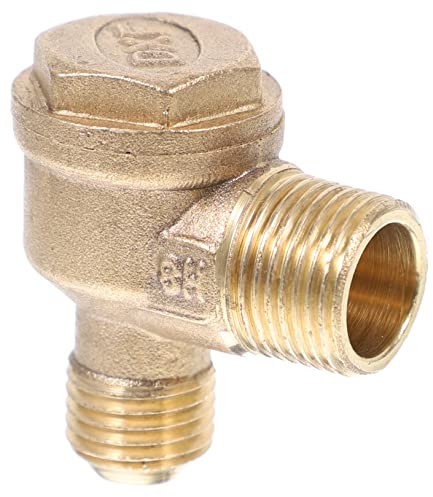 AUTSUPPL Brass Threaded Air Compressor Check Valve 2-Port Unidirectional Pneumatic Accessory Replacement Part for Air Compressor Supply and Pressure Control