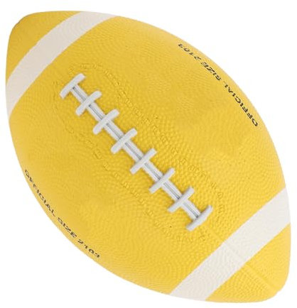 Rugby-Ball der Größe 3, Professioneller Rugby-Trainingsball aus Gummi mit Hoher Elastizität für Anfänger und Teenager Zum Üben