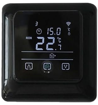 Termostato Smart, Termostato for Riscaldamento A Pavimento Tuya Smart Regolatore Di Temperatura for Caldaia A Gas Termostato Touch Screen,per la casa(Noir)