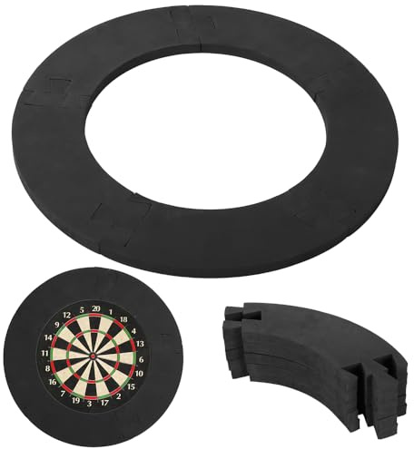 Mineup Dart Catch Ring Surround, 5 Pieces Dart Surround Collection Ring, 45 cm Dartboard Protective Ring, Dartboard Wall Protection, Dartboard Surround Eva, Dartboard Surround, Suitable for Standard