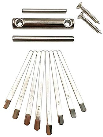 Daumenklavier Brücke Sattel Set Kit für Kalimba DIY Teile 8 Tasten Daumenklavier
