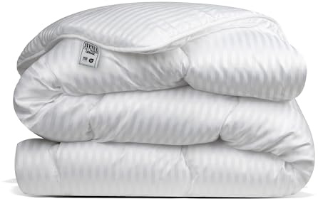 Avenue – Waschbare Bettdecke ohne Bezug – Einzelbettdecke 140 x 200 cm – Antiallergisch – Wolkenweich – Weiß – Ganzjahresdecke – Waschbar bei 60 °C