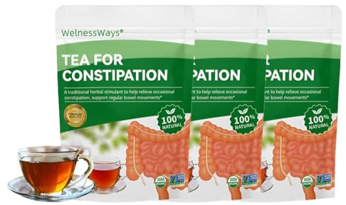 Natural Anti-Constipation Tea - Colon Cleanser With Gentle Herbs, Supports Digestive Health & Regularity, Caffeine-Free(3PCS)