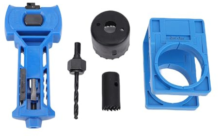 Installationssatz für Türverriegelungsschlösser, Stemmwerkzeug, blau, 1-3/8 Zoll, 1-3/4 Zoll dicke Türen