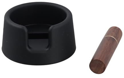 Nivofu Base per Tamper Caffè, Stazione di Tamponamento in Silicone Compatibile con la Macchina da Caffè Espresso Ninja ES601, con 5 Aghi da 0,4 mm, Migliora la Stabilità e l'Estrazione, Colore Nero