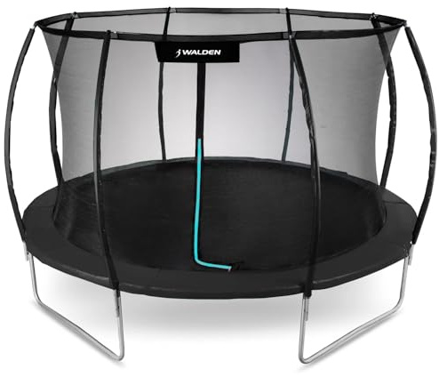 Trampolino da esterno da 74,6 m, con recinzione di sicurezza e aste imbottite, per bambini, per uso interno ed esterno, fitness, portata fino a 100 kg