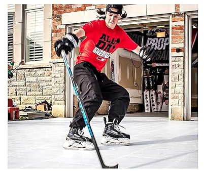 HockeyShot Revolution skridskor plattor 10x (45,7 cm x 45,7 cm), färg: vit