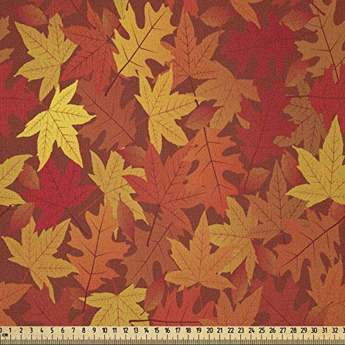 ABAKUHAUSBurnt orange Stoff als Meterware, Nature Designs, Microfaser Stoff für Dekoratives Basteln, 1M (230x100cm),Burnt orange