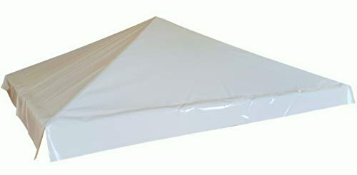TUTTOPERGOLE Telo in PVC di Ricambio Tetto Gazebo 3X3 m (Bianco)