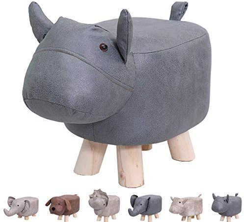 Ottomanen Tier Fußhocker, Ottomane Gepolstertes Kissen Fußhocker Pouf Hocker Rest Sitz Sofa Stuhl Kinder Lernhocker Elefant Bank Schuhe Bank Hocker Kinder Cartoon Hocker Massivholz Hocker (Geschenk