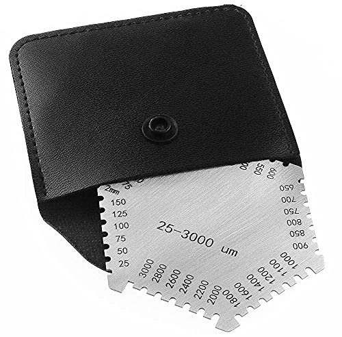 ZDNT Spessimetro Esagonale ad alta Precisione, Pettine a Film umido in Acciaio Inossidabile 25-3000um per Misurare lo Spessore del Rivestimento
