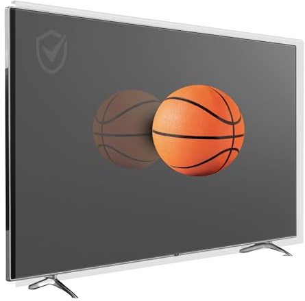 TV GUARD | 58 Pouces | Protection d'Écran TV, Lumière Bleue, Résistant aux Rayures, Ultra-Clair, Compatible avec TV LED, LCD, OLED, QLED, Installation Facile, Usage Domestique et Commercial