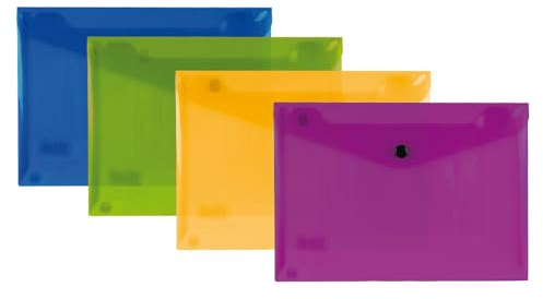 Liderpapel Polypropylen Dokumentenmappe, DIN A5, 4, Kapazität bis zu 50 Blatt, 180 Mikron