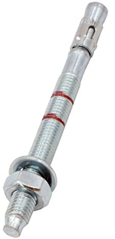 BRESKO Schwerlastanker (120 mm - 4er Set) M10 Bolzenanker verzinkt Schwerlastdübel Stahlanker Keilanker Ankerbolzen Schlaganker Betonanker Schraubanker