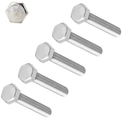 TERF® M8 x 130 mm Sechskantschrauben, Vollgewinde, M8 (8 mm) x 130 mm, Sechskantschrauben – 5 Stück