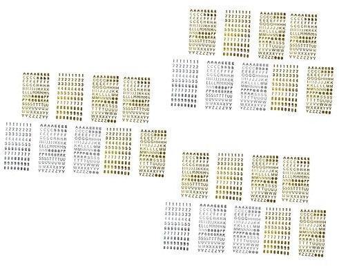 COHEALI 27blätter Kreative Aufkleber Für Notizbücher Aus Gold Und Silberfolien Selbstklebend Für Scrapbooking Bastelprojekte -tagebuchdekoration Schadensfrei Wiederverwendbar