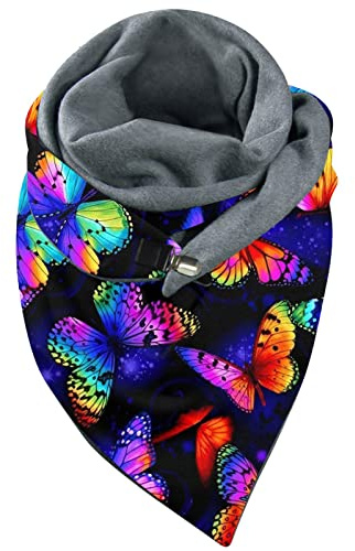 Damen Schal, Strick Dreieck Schale, Weiches Dreieckstuch, Leichter Strickschal, Halstuch für Frauen und Mädchen Lang, Einfarbig