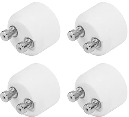 Topyond 4 Stück Hitzebeständiger Gu10 zu Mr16 Adapter, Fassung, Lampenfassung, Gu10 Sockel Konverter, Lampenkonverter, Halterung Für LED-Halogenlampen