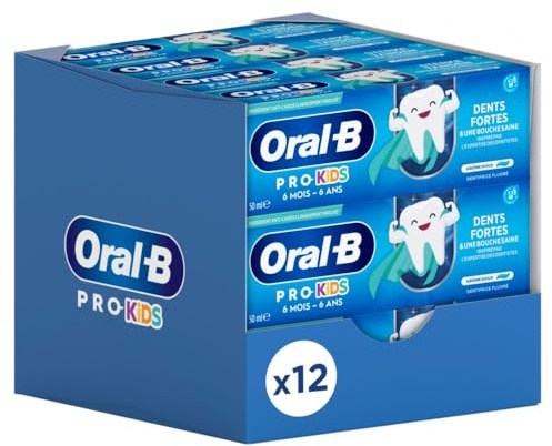 Oral-B Pro Kids Tandkräm, 0 till 6 år 50 ml x12