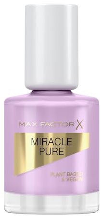 Max Factor Miracle Pure Nail, hochglänzender, farbintensiver Nagellack mit dem Schimmer von heilenden Kristallen und pflegenden Inhaltsstoffen, Fb 335 Serene Amethyst
