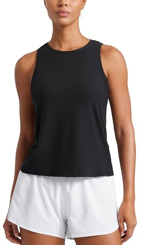 CRZ YOGA Cloudweight Crewneck Tank Top Black 10