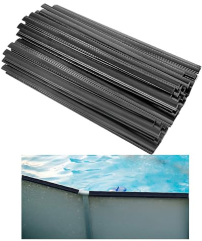 Nucucina 80 strisce di copertura per rivestimenti per piscine fuori terra, strisce di ricambio per piscina, clip per rivestimento piscina per piscina rotonda da 10 m