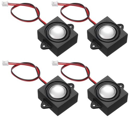 QUARKZMAN 4 Stück Lautsprecher 3 Watt 4 Ohm Mini-Lautsprecher Mikro-Lautsprecher mit JST-PH2.0-Schnittstelle für kleine elektronische Projekte Werbemaschinen LCD-Fernseher Monitore | Mikrofon-Lautsprecher, mit Jst-Ph2.0-Schnittstelle für kleine elektronische Projekte, Werbemaschinen