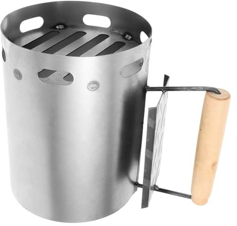 Yardwe De Barril De Encendido Barbacoa Cubo Herramienta para Fuego Parrillas Pinzas Extra