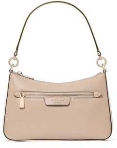 kate spade new york Hudson Colorblocked Pebbled Leather Convertible Crossbody, Timeless Taupe/Multi, One Size