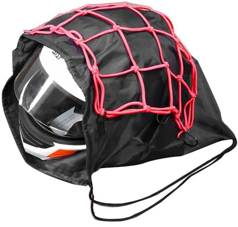 AYXAMO Helmtasche,Motorrad Rucksack Motorrad-Motorrad-Sturzhelm-Netz und Helm-Deckel-Schutztasche, Tasche mit Kordelzug, Basketball-Tasche, 47 x 45 cm