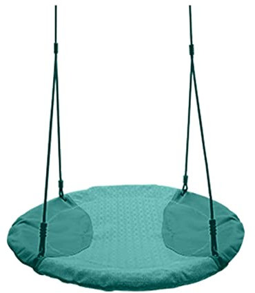 uotmui Hammock Flying Saucer Tree Swing - Attach To A Tree Or Existing Swing Set - Adjustable Hang To Create Your Own Playground Outdoor Hammock(B,S)