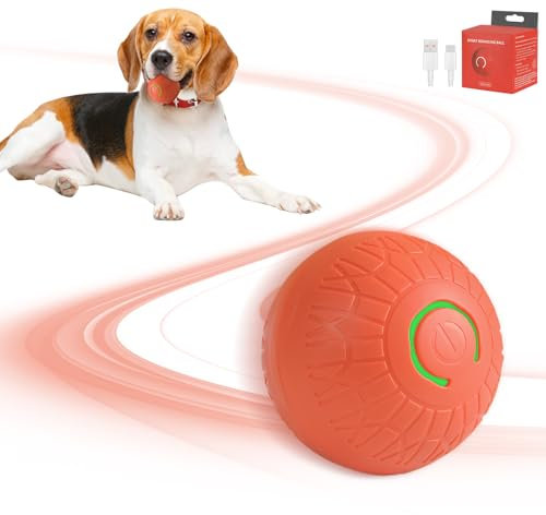 Sprifityy Juguete interactivo para perros, bola mágica, juguete interactivo, duradero y automático, juguete de inteligencia para perros, para cachorros, pequeños y medianos