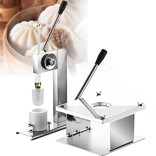Baozi Machine semi-automatique pour petits pains chinois faits maison – Moule à chignon manuel avec cuiseur vapeur, haute efficacité 400–500 petits pains par heure