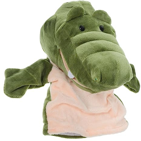 Supvox Krokodil Handpuppe Tierpuppe Für Geschichtenerzählen Handspielzeug Für Kinder Cartoon-Tierspielzeug Für Heim Schule Und Kindergarten 1 X Handpuppe