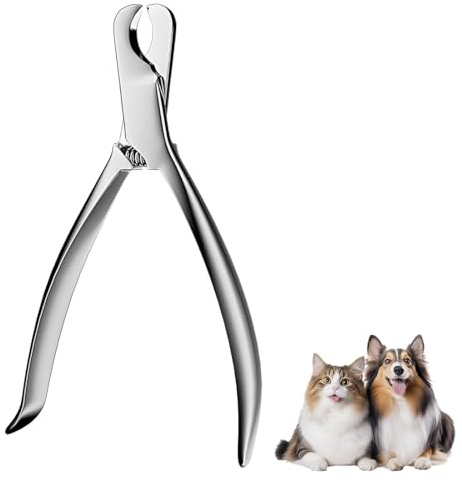 DIFLAX Martensite Steel Nail Scissors for Dogs, Professional Claw Cutter for Dogs with Sharp Blade, Non-Slip Handles, Dog Nail Scissors for Large Dogs, Easy for Claw Care at Home