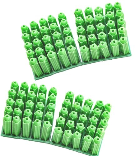 Lot de 100 vis d'expansion en nylon haute résistance pour installation sur béton, montage en hauteur, vis d'ancrage en nylon