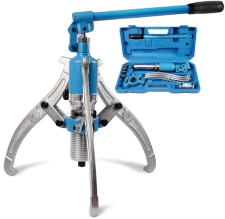 RLCJBMSUG Estrattore Idraulico per Cuscinetti, Kit di Estrazione idraulica Integrale 5T/10T/15T/20T, estrattore Idraulico e separatore per mozzi Cuscinetti (15T)