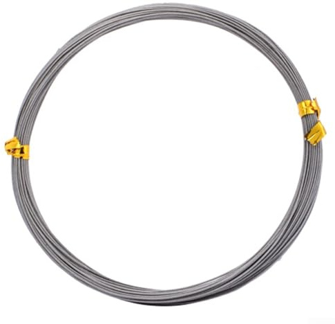 Besttoolifes Edelstahl-Angeln für flexible 7 x 7 Stränge, Salzwasserschnur, resistenter Draht, bissfest, 304 Stahlvorfach für Hecht, Barsch, Test, 231 kg, Moschus, 015025 mm (36,3 kg)