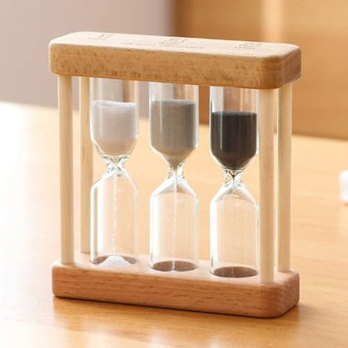 Kreative Sanduhr aus Holz, 1/3/5 Minuten, Sanduhr, Timer, Uhr, Heimdekoration, Küchenutensilien, Geschenk, einfacher