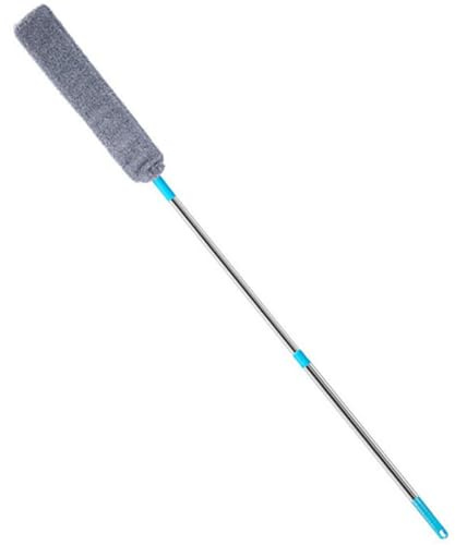 Veemoon Plumero Hogar Mango Largo 130 Cm, Herramienta de Limpieza Reutilizable para Limpiar Debajo de Camas y Sofás, Plumero Plano Flexible para Quitar Polvo en Espacios Estrechos