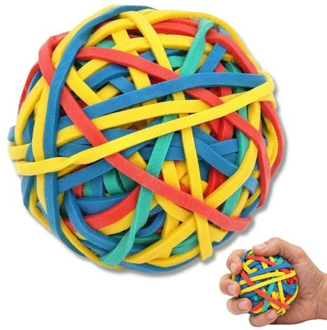 LinCoo Rubber Elastic Bands, Elastic Bands Assorted Sizes, Elastics Ring Office Supplies Suitable for Schools and Homes