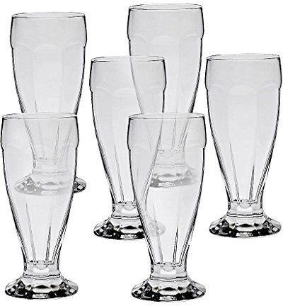 6 x Eisschale Set Dessertschale Eisbecher Glas London transparent 310ml Gelato Vero